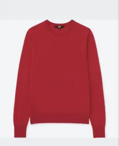 UNIQLO エクストラファインメリノクルーネックセーター（長袖）赤 XLサイズ