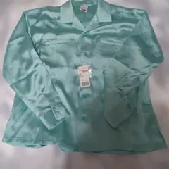 X-girl SATIN OPEN COLLAR SH 長袖 ミント新品未使用のサムネイル
