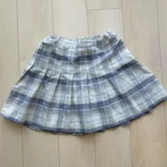 チェック柄プリーツスカート キッズM Pinkhunt