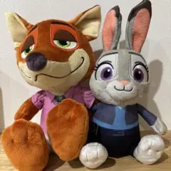 ズートピア2 ニック・ワイルド＆ジュディ・ホップス ペアぬいぐるみ