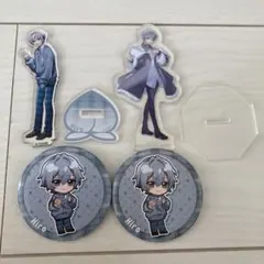 からぴち　ヒロ　アクスタ／缶バッジ　4点セット