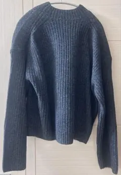 ユニクロ UNIQLO スフレヤーン セーター S ダークグレー