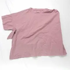 ★アメリサイドリボンデザインTシャツ ピンク系 レディース Sサイズのサムネイル