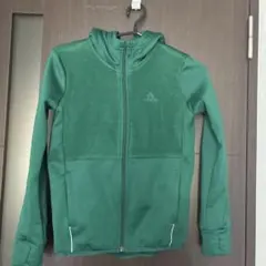 adidas フルジップパーカー 130サイズ 緑