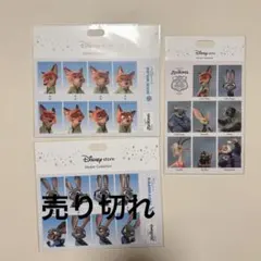 ディズニー　ディズニーストア　証明写真　ステッカー　シール　ニック　ズートピア