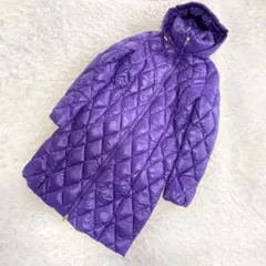 エスカーダスポーツ　ロングダウンコート パープル　Aライン
