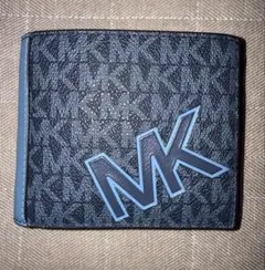 MICHAEL KORS 二つ折り財布 MKロゴ ネイビーのサムネイル