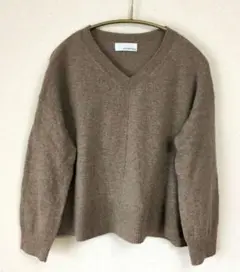 Green Label Relaxing カシミヤ　アンゴラ混セーターVネックF