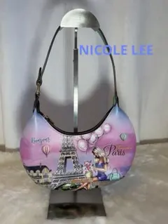 NICOLE LEE ショルダーバッグ Paris柄 - メルカリ