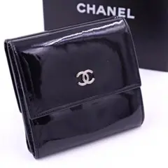 美品 CHANEL エナメル 二つ折り財布 2025年最新】シャネル エナメル 二つ折り 財布の人気アイテム