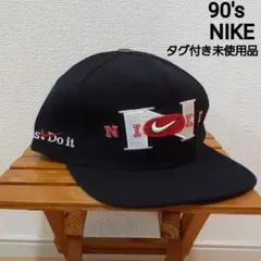ナイキ NIKE 90s 帽子 キャップ スウォッシュ ロゴ 黒 未使用品メンズのサムネイル