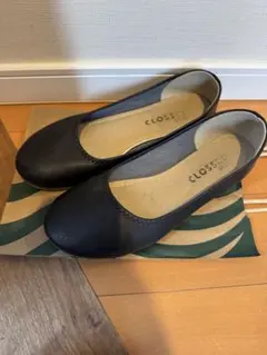 CLOSSE ブラックパンプス　LL