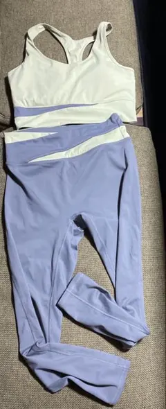 ヨガウェア 2XL ミントグリーン ラベンダー