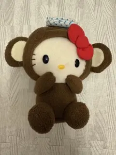 ハローキティ×ヤクルト サルのぬいぐるみ