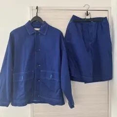 MARNI UNIQLO カバーオール ショーツ セットアップ ブルー