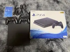 SONY PS4 本体 1TB ジェットブラック　コントローラー2つ