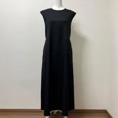 日本製　イエナ　ワンピース　ロングワンピース　黒　ブラック　ノースリーブ　春
