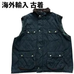 イングランド製 RYDALE ベスト 裏地チェック ブラック 2XL