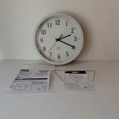 NITORI フォーレ 26RST 掛時計 電波時計 ホワイトウォッシュ