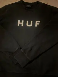 HUF☆トレーナー☆ブラック☆ロゴトレーナー