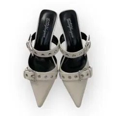 【新品未使用】ポインテッドトュハイヒール y2kミュール 24.5cm