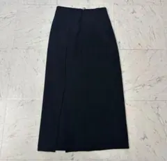 gu カットソーナローミディスカート　black