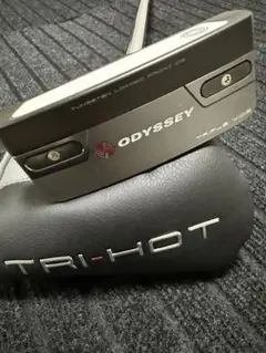 【美品】ODYSSEY TRI-HOT パター ヘッドカバー付き33インチ.