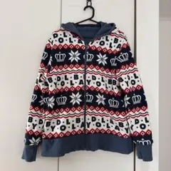 BABYDOLL　M　リバーシブル　ジップパーカー　ベビードール　ノルディック