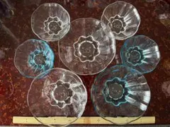 ミスタードーナツ　ポン・デ・ライオン　ボウル7点セット ガラス製