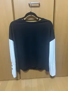 CECIL McBEE 長袖Tシャツ 黒/白