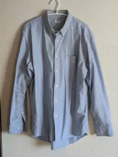 UNIQLO オックスフォードシャツ ブルー Lサイズ
