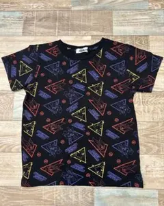 ポケモン　Tシャツ　キッズ　ピカチュウ　ルカリオ　エースバーン　総柄　130