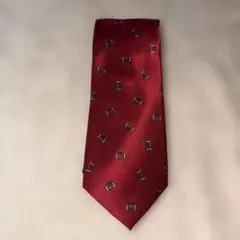 CHAPS ネクタイ レッド アメリカンフットボール柄のサムネイル