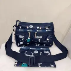 レスポートサック×PEANUS スヌーピーショルダーバッグ　ポーチ付きのサムネイル