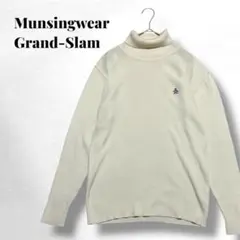 【マンシングウェア】Grand-Slam/アイボリー/タートルネックセーター/秋のサムネイル