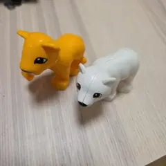 レゴ デュプロ ライオン　シロクマ　 動物 子ども 2個
