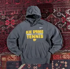 NIKE ナイキ カレッジロゴ プルオーバー パーカー チャコールグレー S