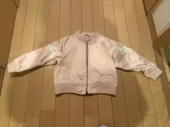 GU ガールズ 刺繍入りブルゾン ピンク 110サイズ