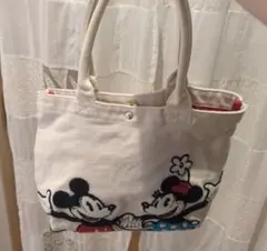 ミッキーマウス ミニーマウス キャンバスバッグ