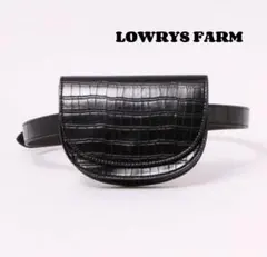 LOWRYS FARM ウエストバッグ ブラック