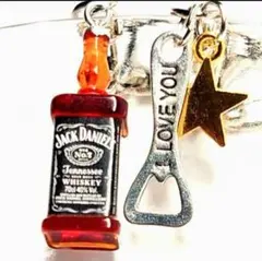 【ジャック ダニエル】ウイスキー 栓抜き キーホルダー story S668