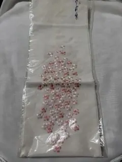 桜刺繍 半襟 未使用
