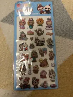LABUBU ネオン ぷくぷくシール 1枚 残り 1枚