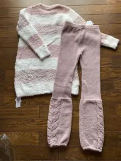 新品未使用タグ付き/ジェラートピケ/もこもこルームウェアセット/フリーサイズ