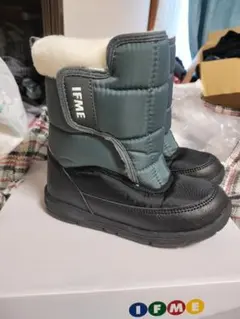 IFME 撥水加工 冬用ブーツ グレー・ブラック　新品19せんち