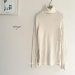 UNIQLOエクストラファインメリノリブタートルネックセーター1065