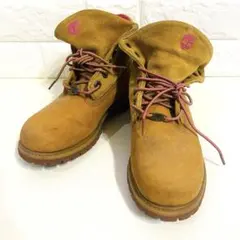 Timberland ティンバーランド ブーツ 6W 23cm相当 本革 ピンク