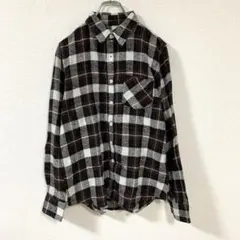 チェックシャツ ブラウン シャツ