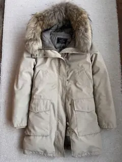 グリーンレーベルリラクシング 撥水ダウンコートジャケット ベージュ