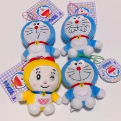 ラウンドワン / ドラえもん いろんな顔がいっぱいマスコット 4つ